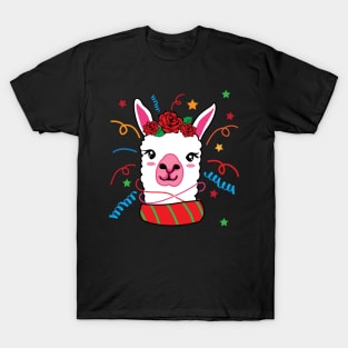 Llama Christmas Ornament Gift 2020 T-Shirt